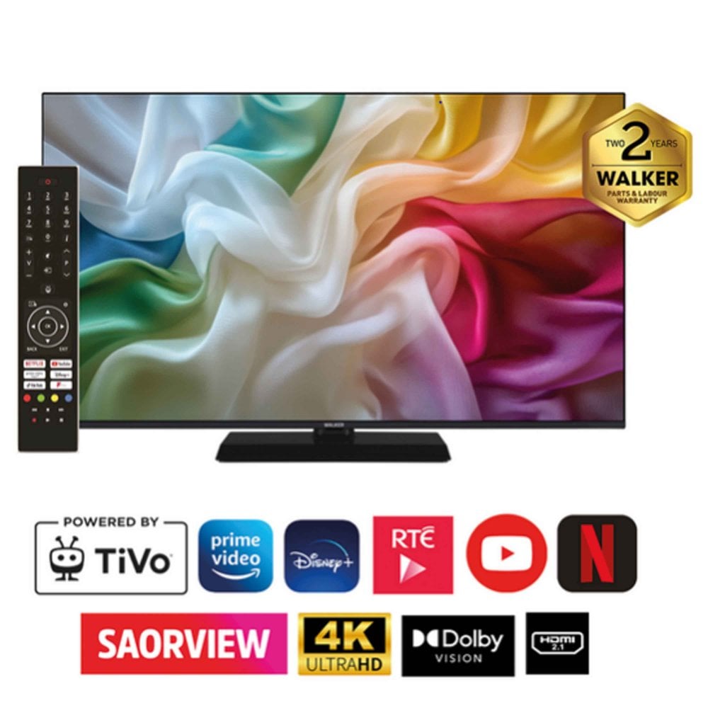 Walker WP4K55241BRD 55" 4K SMART HDR TiVo Borderless TV
