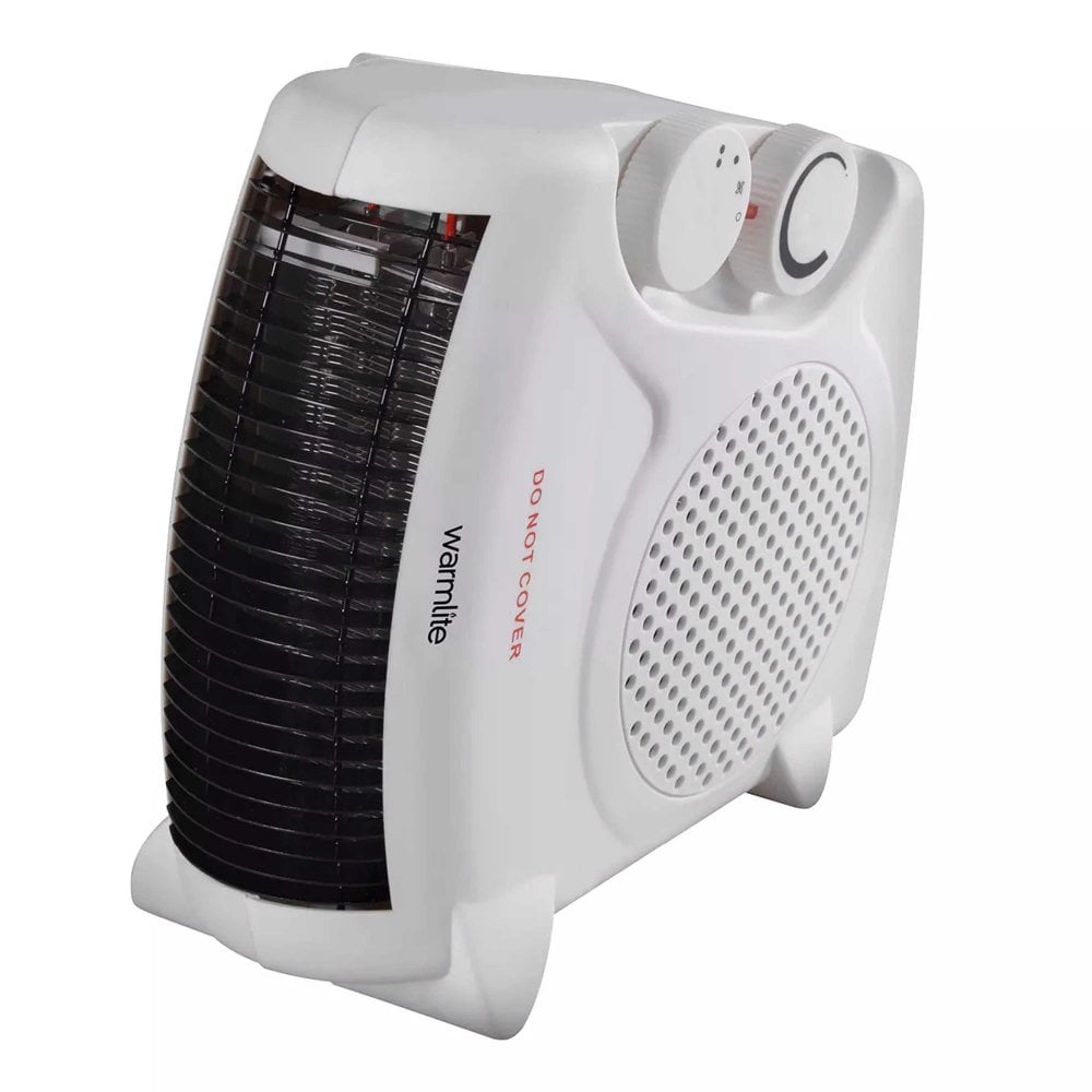 Warmlite WL44001 2KW Flat/Upright Fan Heater