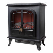 Warmlite WL46019 Wingham 2000W Electric Stove 2 Door in Black