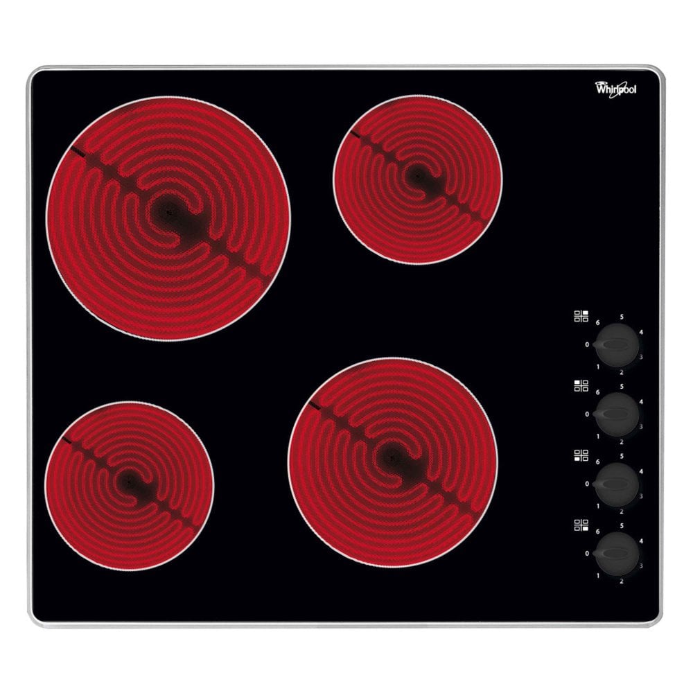 Whirlpool AKM609IX 60cm Ceramic Hob with Stainless Steel Surround