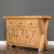 X Range Oak Large Sideboard