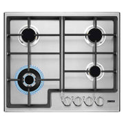 Zanussi ZGH66424XS Gas Hob 60cm Cast Iron Supports LPG