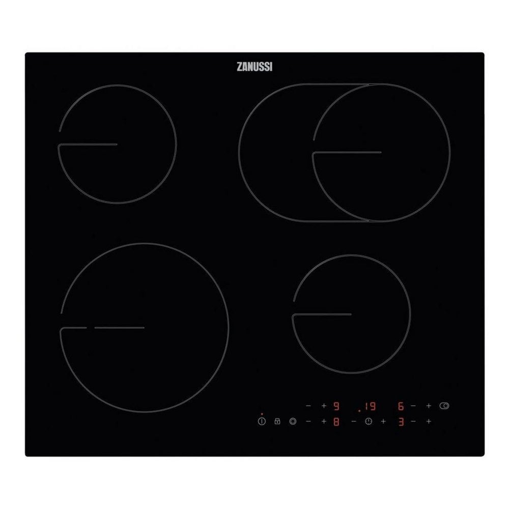 Zanussi ZHRX643K 59cm Touch Control Ceramic Hob - Black