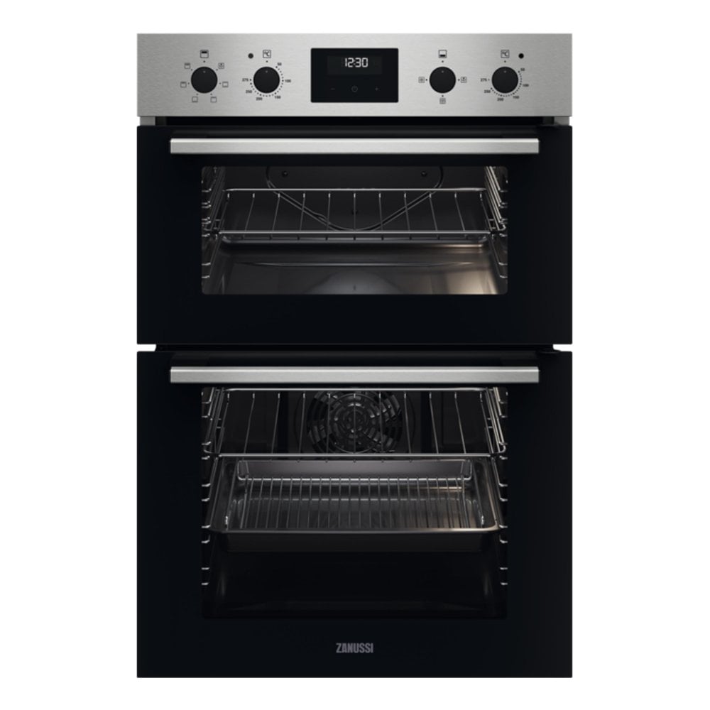 Zanussi ZKHNL3X1 Built In Double Oven - Stainless Steel